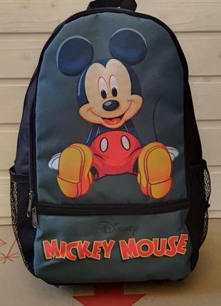 Рюкзак молодіжний місткий з яскравим принтом мікі маус1 фото