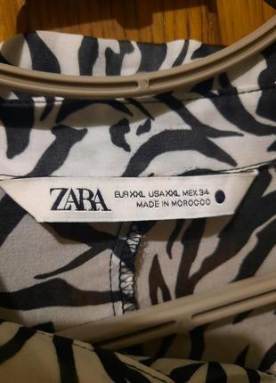 Рубашка зебра черно-белая3 фото