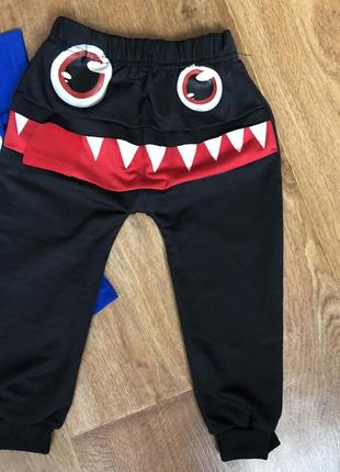 Комплект костюм футболка штани для хлопчика monster5 фото