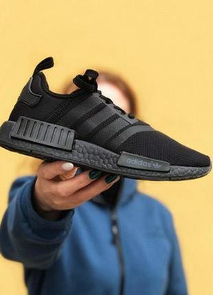 Женские, текстильные, летние кроссовки adidas nmd r1