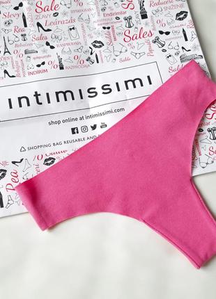 Бавовняні безшовні трусики intimissimi 💗1 фото