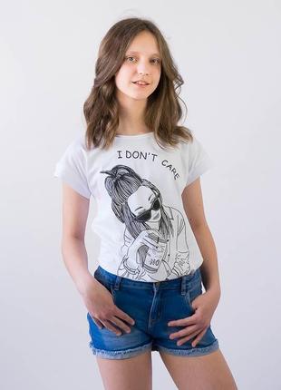 Модна підліткова футболка дівчина, літня сучасна футболка, модная футболка для девочки4 фото