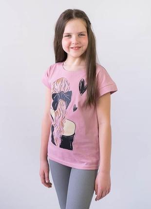 Модна підліткова футболка дівчина, літня сучасна футболка, модная футболка для девочки5 фото