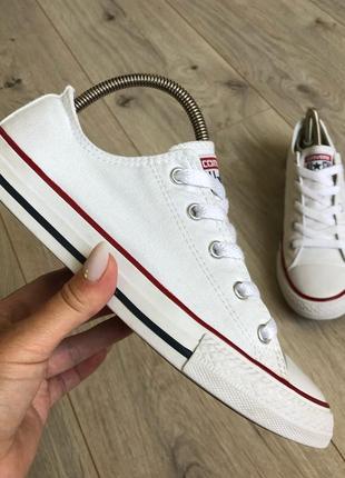 Кеды белые converse (оригинал) р. 34