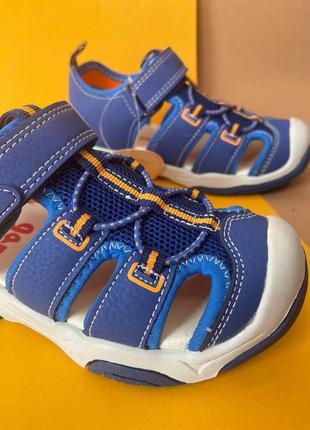 Спортивные сандалии для мальчика garvalin (28-34 гг), синие2 фото