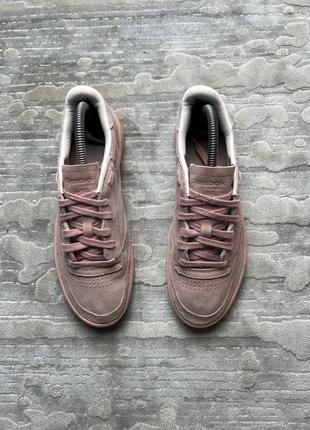 Reebok classic женские кроссовки замшевые кеды3 фото