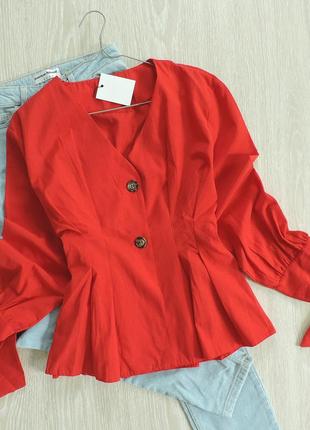 Новая красная блуза