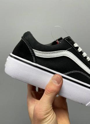 Кроссовки Shoes vans Pride Otw Gallery Men's T-Shirt black white8 фото