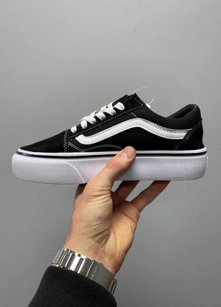 Кроссовки Shoes vans Pride Otw Gallery Men's T-Shirt black white9 фото