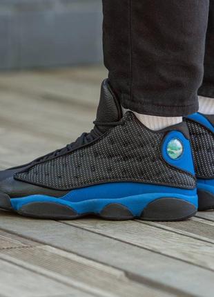 Мужские высокие кроссовки nike air jordan retro 13 “hyper royal”#найк2 фото