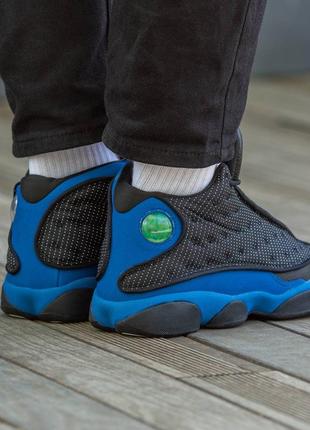 Мужские высокие кроссовки nike air jordan retro 13 “hyper royal”#найк3 фото