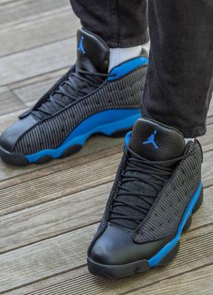 Мужские высокие кроссовки nike air jordan retro 13 “hyper royal”#найк