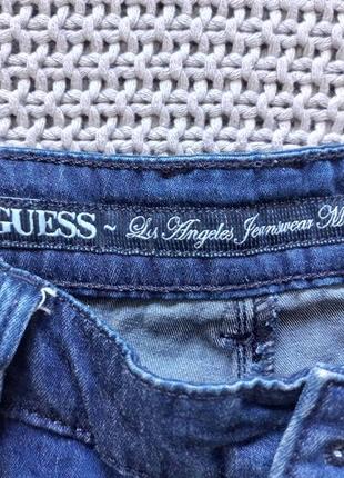 Guess стильные короткие джинсовые шорты стразы 23 размер оригинал6 фото