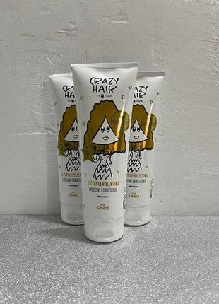 Пом’якшувальний кондиціонер для волосся “банан” hiskin crazy hair emollient conditioner banana, 250 мл