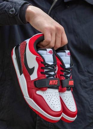 Кроссовки nike air jordan legacy low 312 white\red7 фото