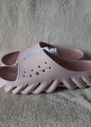 Шлепанцы crocs echo slide р.6-8 стелька 25,5см4 фото