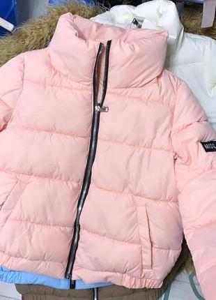 Стильна базова куртка матова плащівка на силіконі тепла осіння весняна курточка трендова чорна коричнева рожева біла фіолетова жовта блакитна4 фото