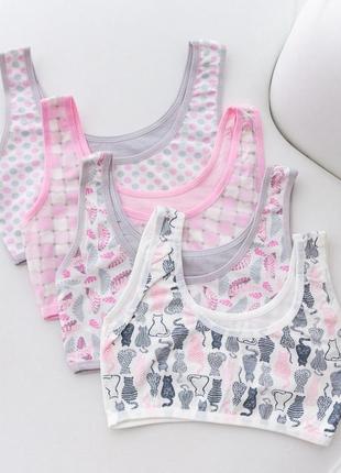 Набір бавовняних топів для дівчаток 8-11 років, 5 шт. в упаковці, туреччина nicoletta.