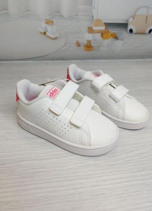 Белые кроссовки адидас оригинал на липучках adidas advantage