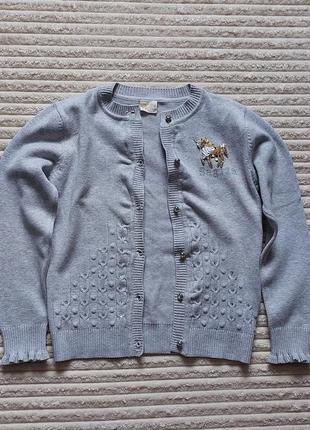 Светр, кардиган, кофта на ґудзиках m&amp;m 4-6 років