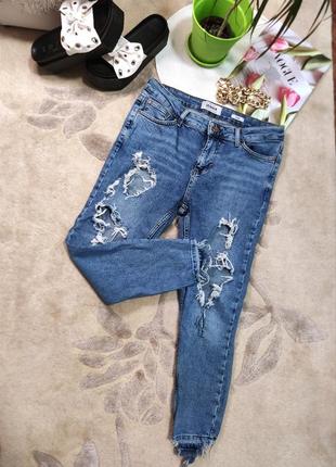 Стильные рваные женские джинсы new look 🌚1 фото