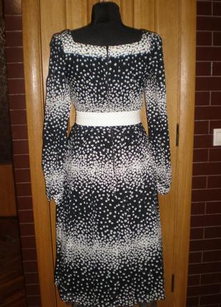 Винтаж! натуральное платье в горошек finn model) 38-36р4 фото
