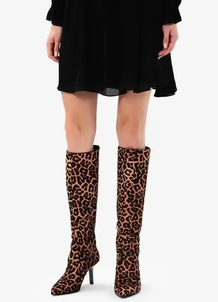 Сапоги michael kors шикарные сапоги от michael michael korsquerrina boot леопард принт