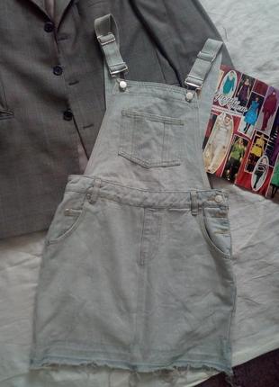 Джинсовий сарафан boohoo