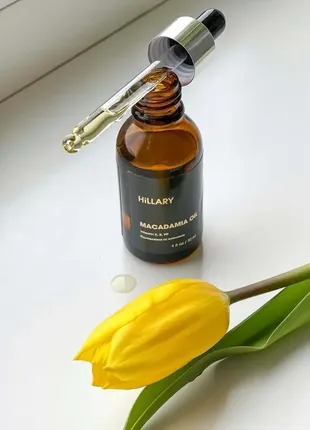 Органическое нерафинированное масло макадамии холодного отжима hillary organic cold-pressed