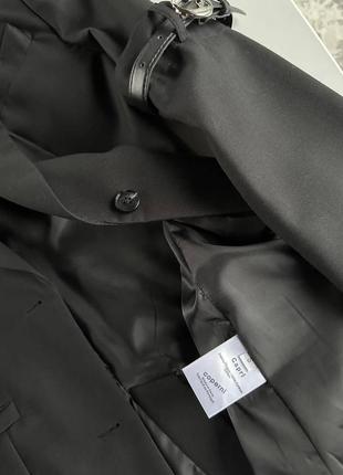 Пиджак жакет в стиле coperni черный с поясами на рукавах черный3 фото