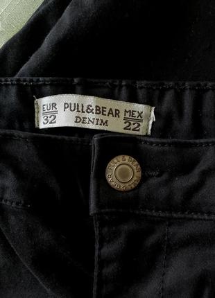 Черные базовые скинни pull&amp;bear 6 uk1 фото