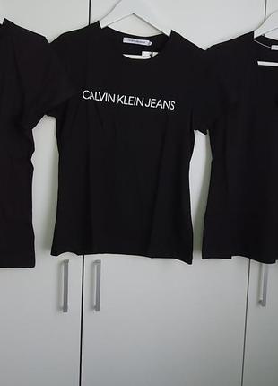 Футболка calvin klein белая, черная. xs,  s, m2 фото