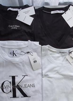 Футболка calvin klein белая, черная. xs,  s, m1 фото