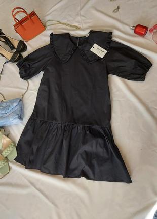 Черное свободное платье от na-kd🖤🖤2 фото