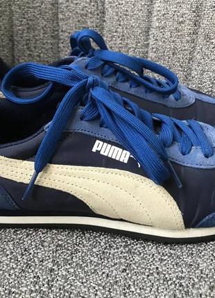 Кроссовки puma с замшевыми вставками