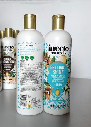 Argan арган органічний  шампунь для блиску та шовковистості волосся inecto англія 500мл3 фото