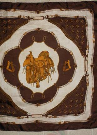 Италия!платок косынка натуральный мытый шелк роуль