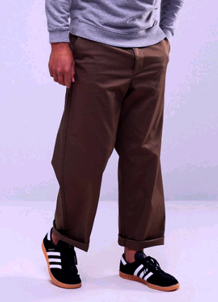 Штани чиноси stretchwear for men wide leg 34\30 brown