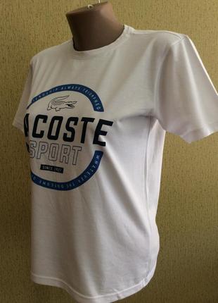 Футболка lacoste sport оригінал франція розмір s,m