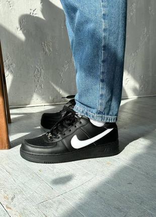 Nike air force black white badge4 фото