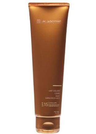 Academie bronzecran body sunscreen milk spf 15 сонцезахисне молочко для тіла spf 15+, 150 ml