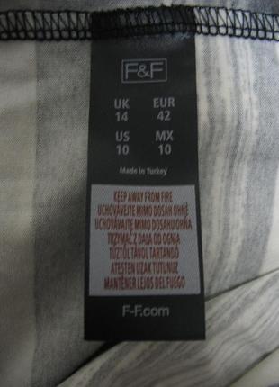 Платье-футболка в полоску с разрезами по бокам f&f6 фото