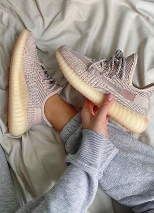 Кроссовки adidas yeezy boost 350 v2 synth reflective pink8 фото