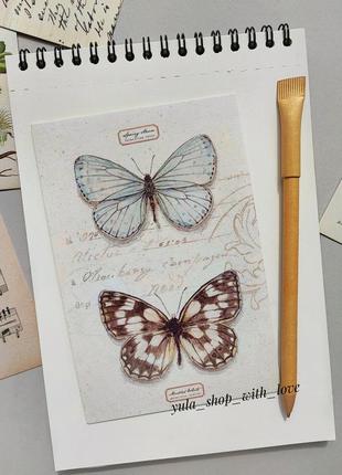 Набор #34 для скрапбукинга, биология,бабочки,рослы,листочки, декоративная бумага, изображение для ежедневников блокнота скетча записная книжка5 фото
