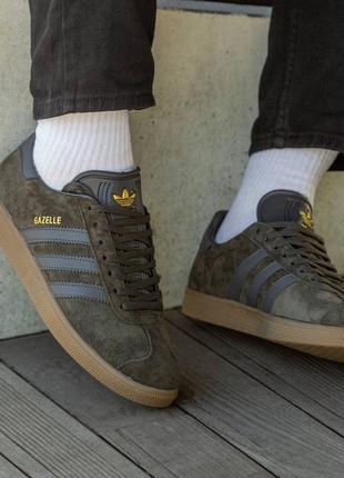 Кроссовки adidas gazelle grey brown 1221