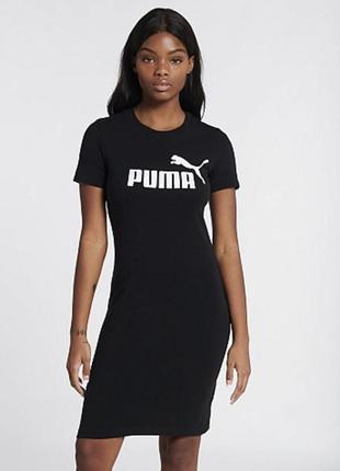 Платье puma essentials slim tee dress black 670468-01