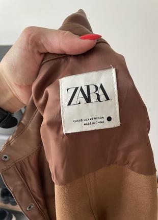 Сорочка зі штучної шкіри, zara10 фото