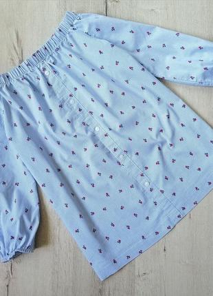 Стильная рубашка в цветочек