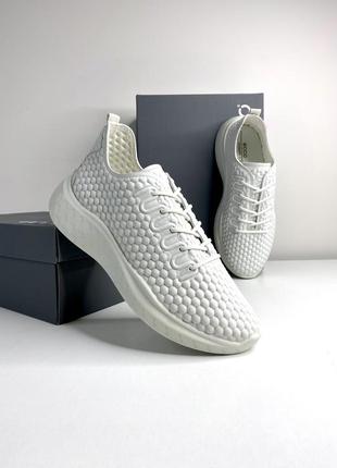 Женские городские кожаные кроссовки ecco therap, кеды оригинал, 38, 39