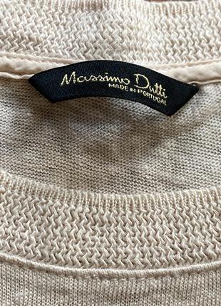 Майка футболка лен massimo dutti m испания2 фото